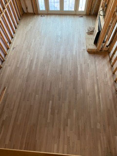 Finished flooring intallation