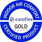 Eurofind indoor air comfort gold certified product logo