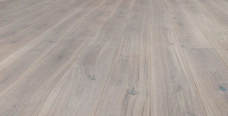 close-up of wide plank hardwood flooring