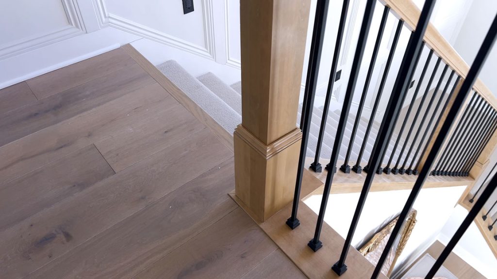 modern-home-interior-with-white-oak-flooring white oak flooring on staircase